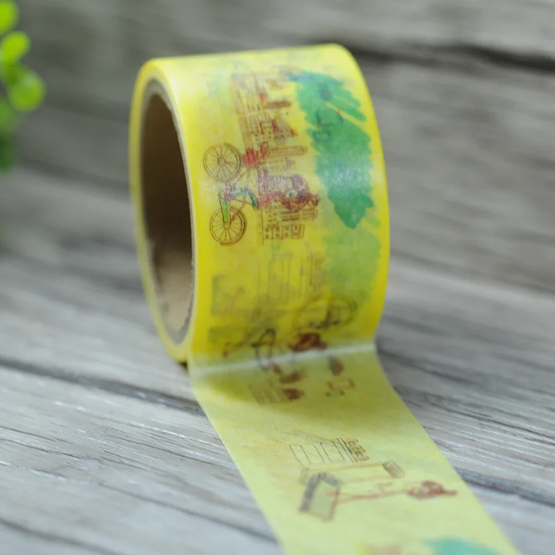 Free Shipping Beautiful 30*10m color city  washi tape/wider diy paper tape,masking washi tape