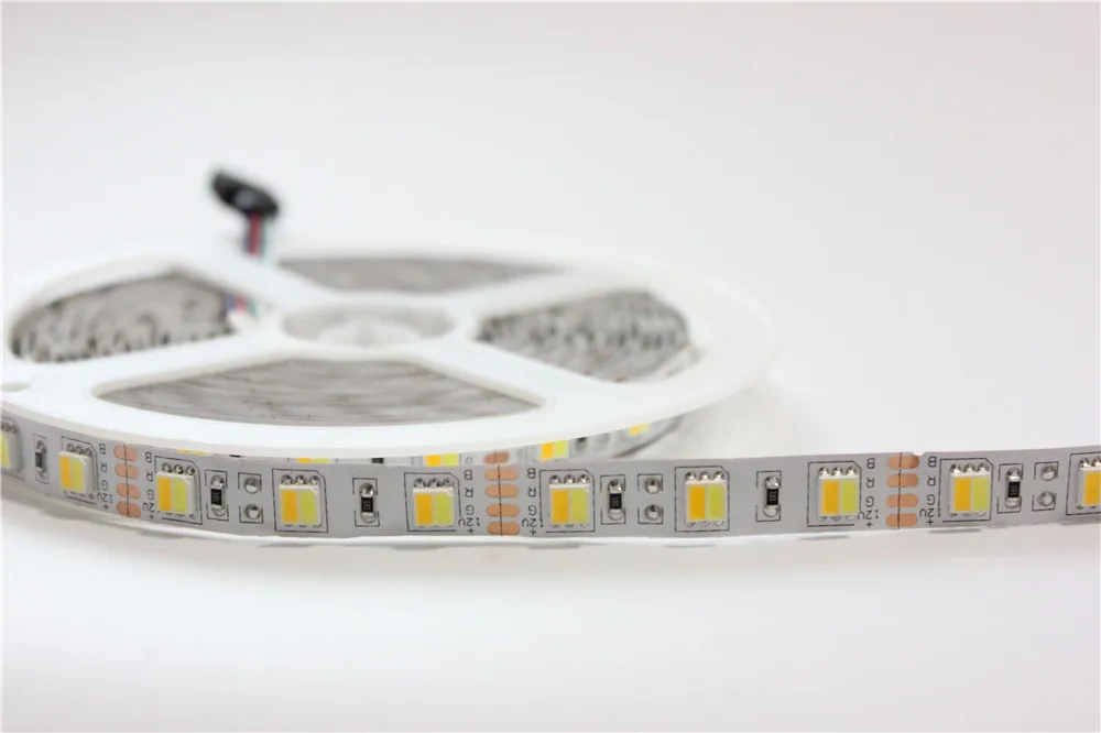 

5mX High quality 5050SMD WW+CW LED strip color temperature adjustable DC12V input 60LED/m CCT dimmer led strip free shipping