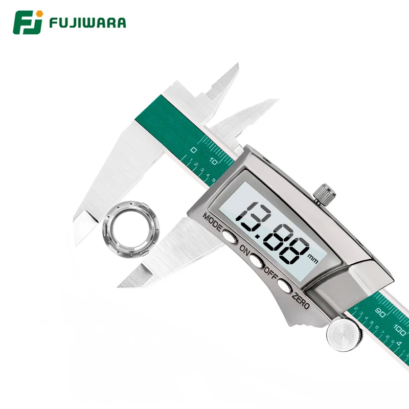 FUJIWARA 0-150mm Digital Display Stainless Steel Caliper  1/64 Fraction/MM/Inch LCD Electronic Vernier Caliper