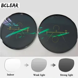 BCLEAR 1,56 Multi Brenn Vorderseite Außerhalb Progressive Chamäleon Grau Braun Photochrome Sonnenbrille Objektiv standard multifokale