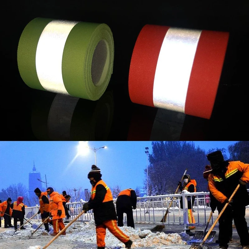 3M Fluorescent yellow&Fluorescent orange Warning Tape for Safety Clothes sewing on