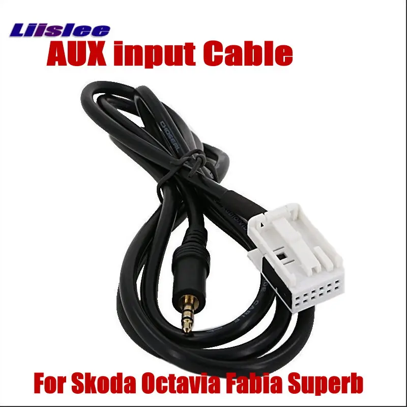 

For Skoda Octavia Fabia Superb Original Plugs To AUX Adapter 3.5mm Connector Car Audio Media Cable Data Music Wire