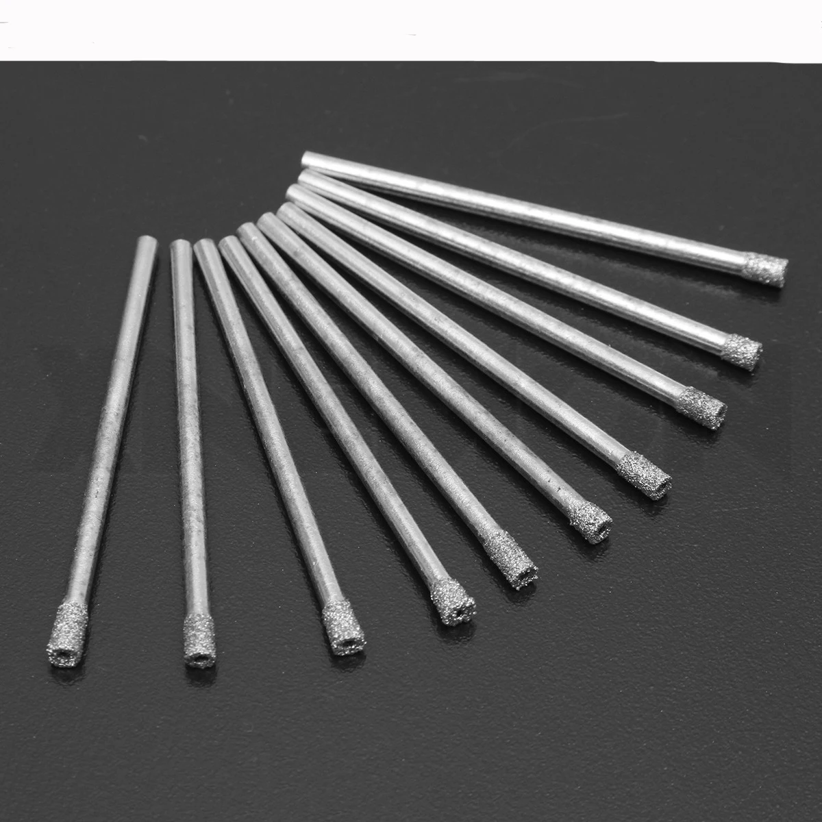 50mm 유리 대리석 타일 훈련을위한 새로운 고품질 10 조각 3mm 1/8 인치 다이아몬드 코팅 드릴 구멍