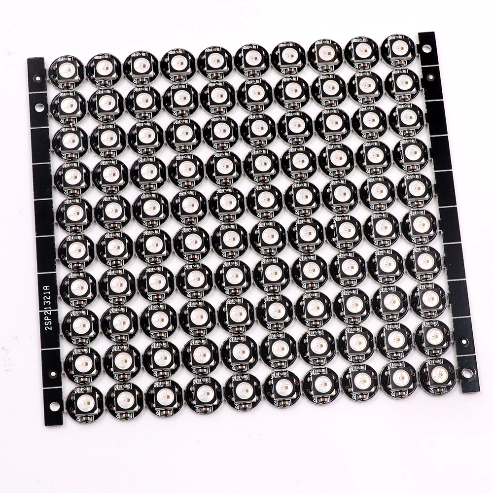 2 - 500pcs WS2812B mini board 5V WS2811 ic built-in SMD 5050 Addressable RGB LED pixels  (10mm*3mm) White / black PCB board