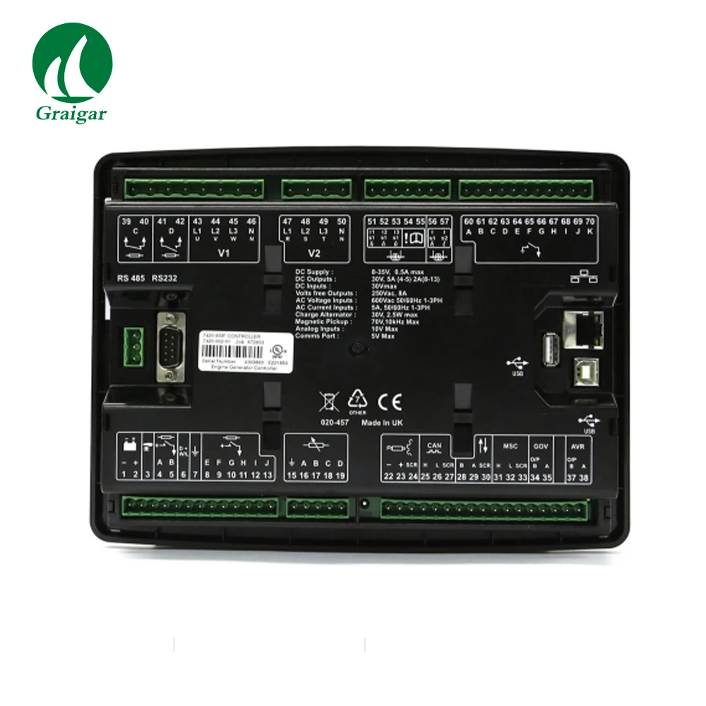 Original Deep Sea DSE7420 Auto Mains (Utility) Failure Control Modules Diesel and Gas Gen-set Controller