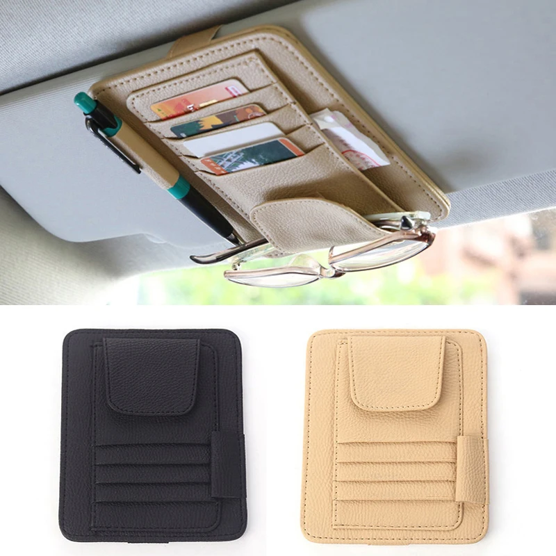 1x Car Storage Card Holder Car Organize Box Bag For Ford Focus 2 1 Fiesta Mondeo 4 3 Transit Fusion Kuga Ranger Mustang KA S-max