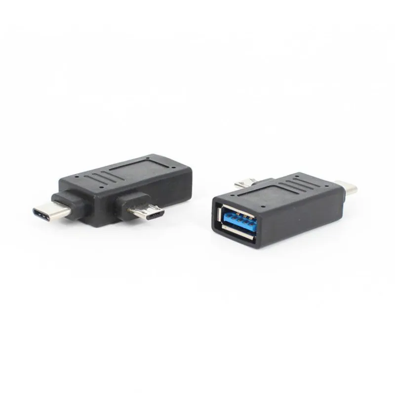 ZUCZUG 2 in 1 USB-C to USB 3.1 Type C Male to Female Extension Connector Adapter OTG data line