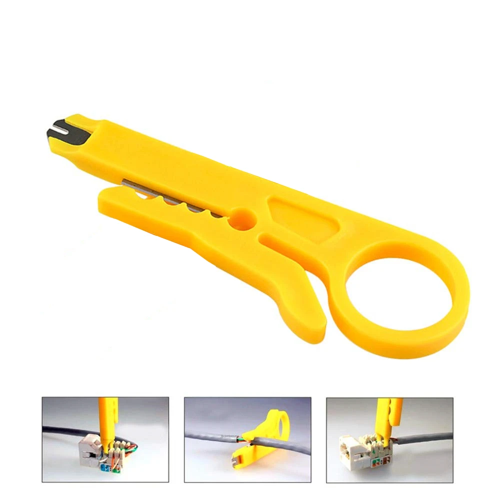 Mini Portable Wire Stripper Knife Crimper Pliers Crimping Tool Cable Stripping Wire Cutter Multi Tools Cut Line Pocket Multitool