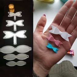 6 sztuk/partia metalu wykrojniki cut die mold Bowknot łuki dekoracji księga gości craft papieru nóż formy ostrze cios szablony umiera