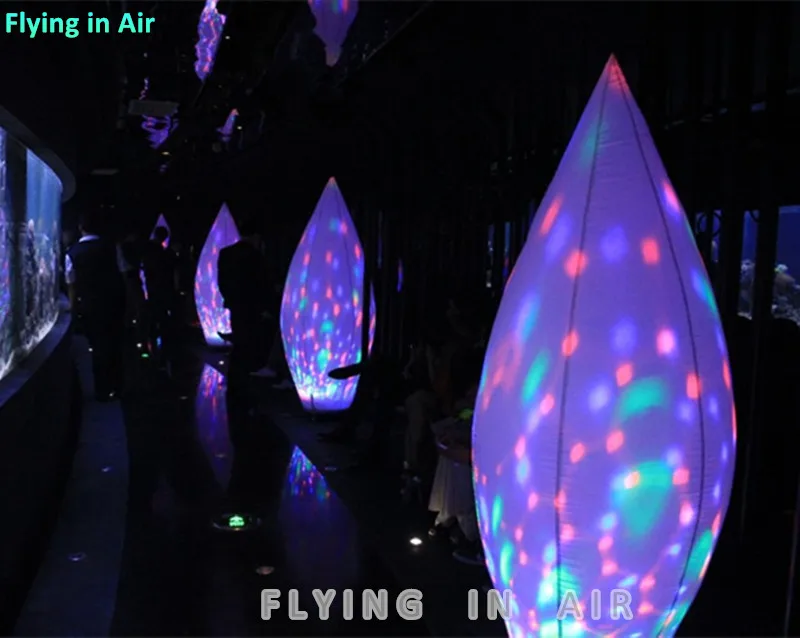 Custom 2m Colorful Lighting Inflatable Drop for Indoor/Outdoor Decoration