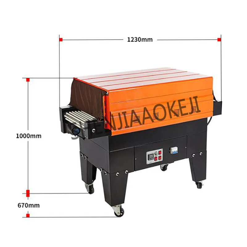 Thermal Shrinking Machine Jet shrink film packaging machine 50Hz Heat shrinkable film tableware heat shrink machine 6.5kw