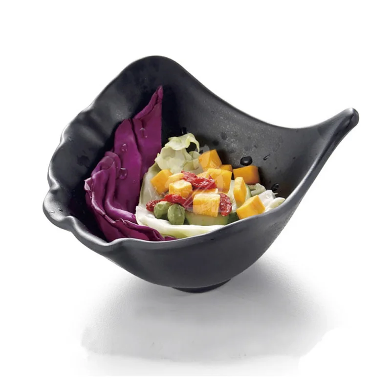 Imitation Porcelain Frost Melamine Dinnerware Oval bowl Japanese Restaurant Chaos Big Bowl A5 Melamine Bowls Melamine Tableware