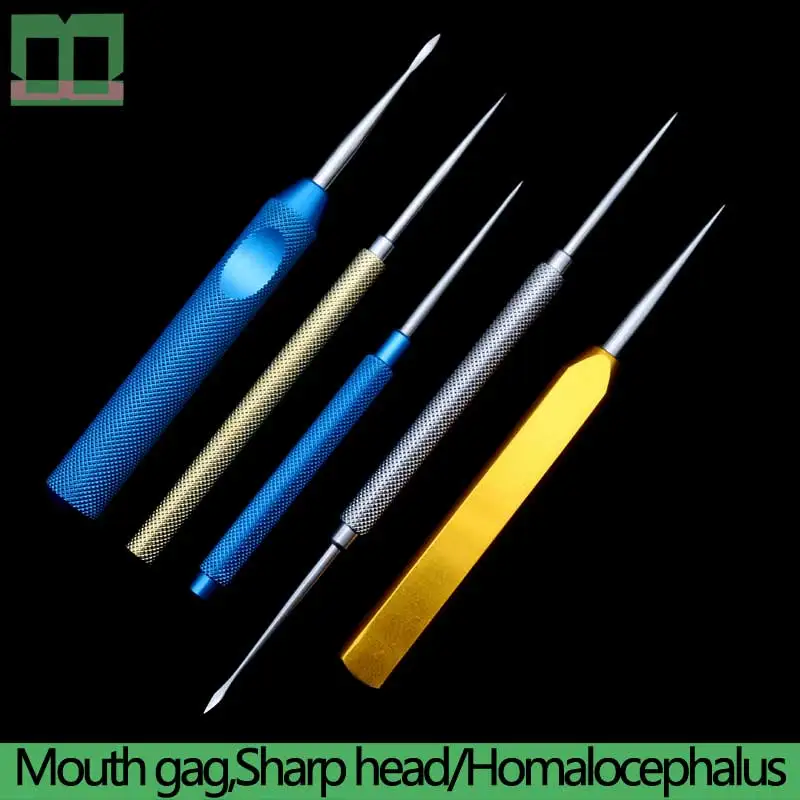 Mouth gag stainless steel titanium alloy Sharp head homalocephalus 15/18.5cm Cosmetic and plastic surgery instrument