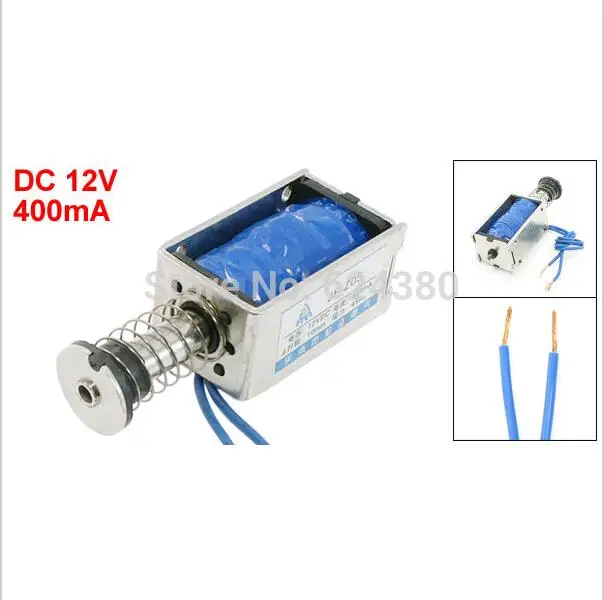 JF-Z05 Solenoid Electromagnet DC 6V/12V/24V 400mA 10mm Stroke 45N 4.5Kg 9.9LB Force Open Frame Type