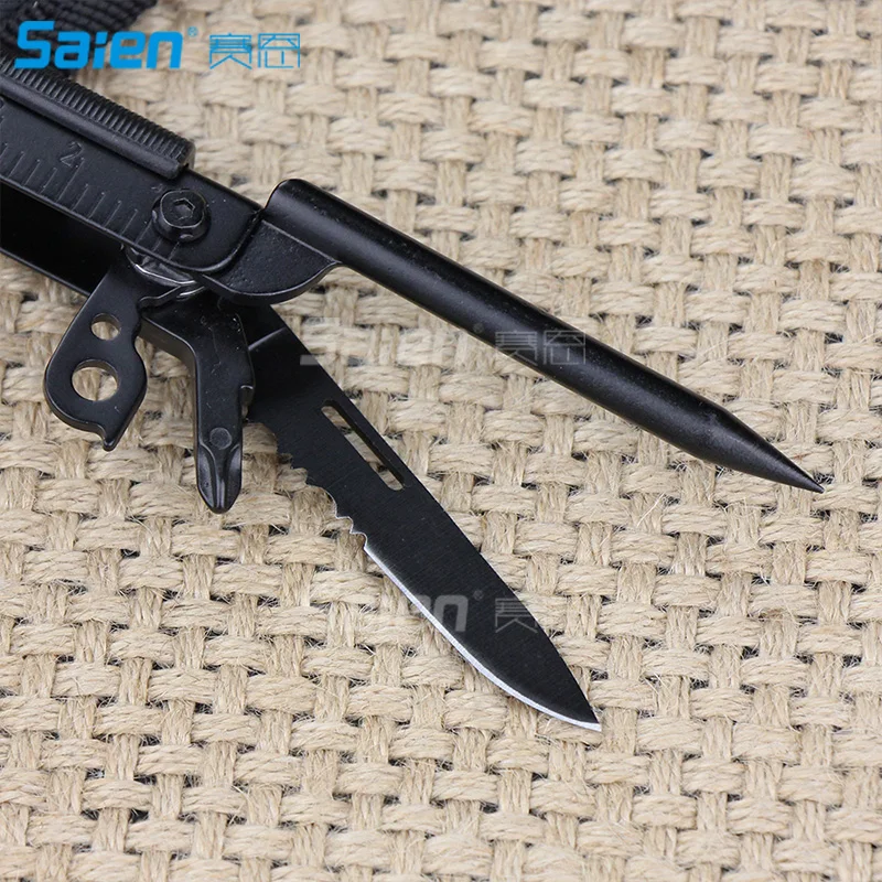 Lipat Tang Retractable Utility Knife Multifungsi Tang EOD Peralatan Outdoor Outdoor Tang Camping Folding Pisau