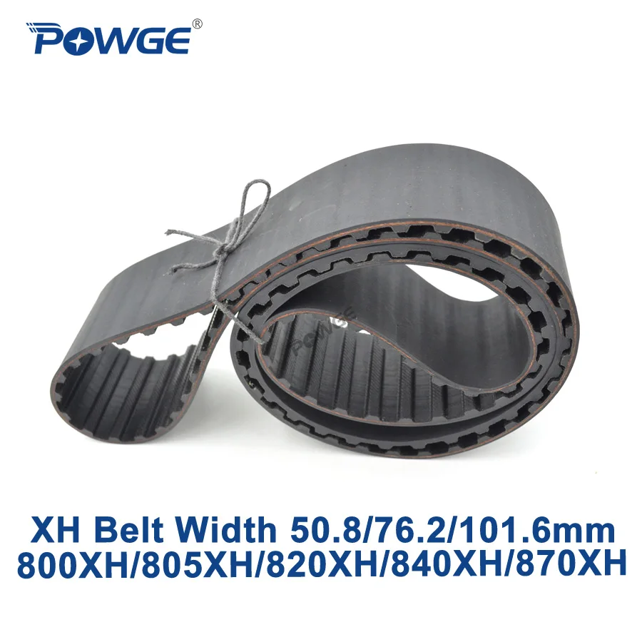 

POWGE Inch XH Synchronous belt 800XH/805XH/820XH/840XH/870XH Teeth 91 92 94 96 99 Width 50.8/76.2/101.6mm Rubber timing Belt