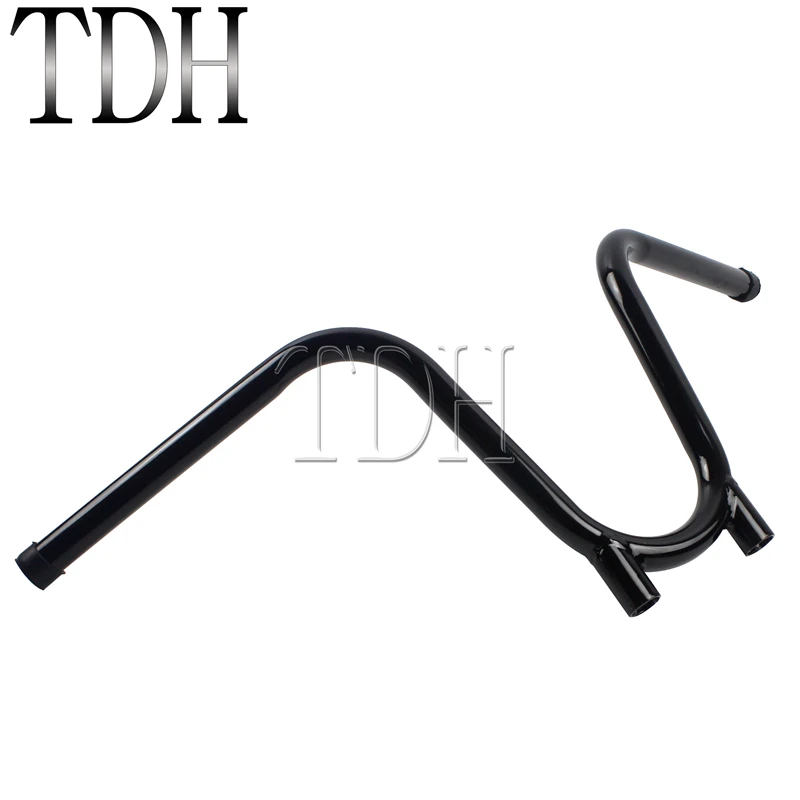 Black Chrome Old School Retro Handlebars 22mm 7/8\