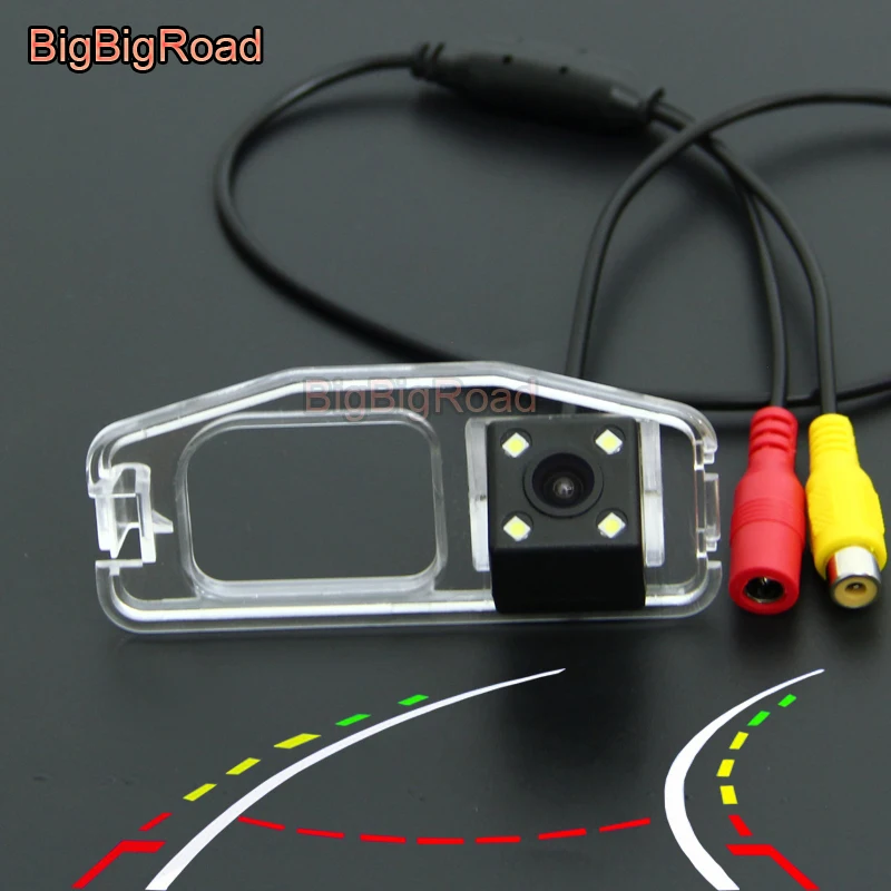 BigBigRoad Car Intelligent Dynamic Trajectory Tracks Rear View Camera For Honda Odyssey 2012 2013 2014 2015 2016 Night Vision