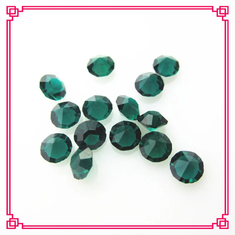 Hot Selling 100pcs Dark Green Birthstone Crystal Floating Charms Living Glass Memory Lockets Pendants DIY Jewelry Charm