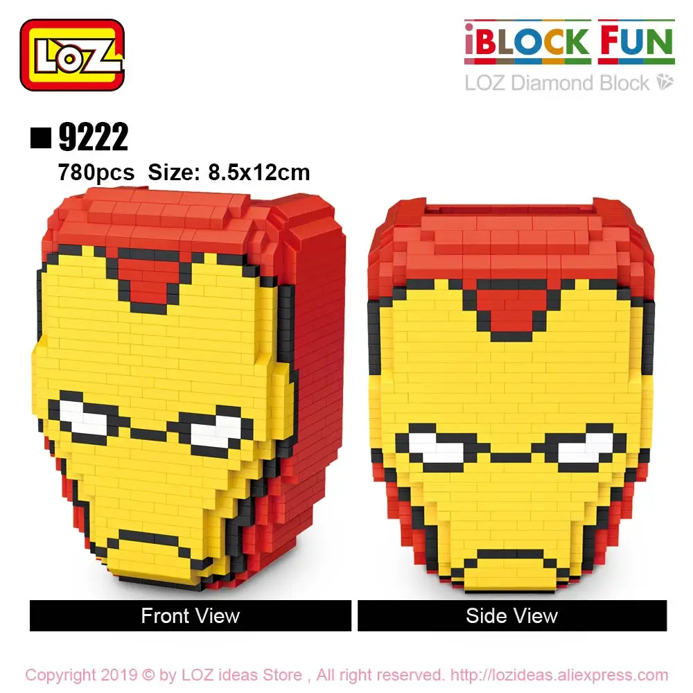 LOZ Diamant Blokken Super Hero Iron Movie Characters Plastic Bouwstenen Model Educatief Speelgoed voor Kinderen Penhouder DIY