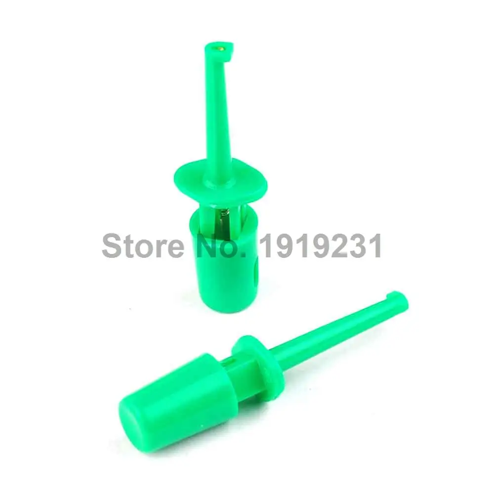 20PCS Hook Test Clip Test Hook Test Hook Green