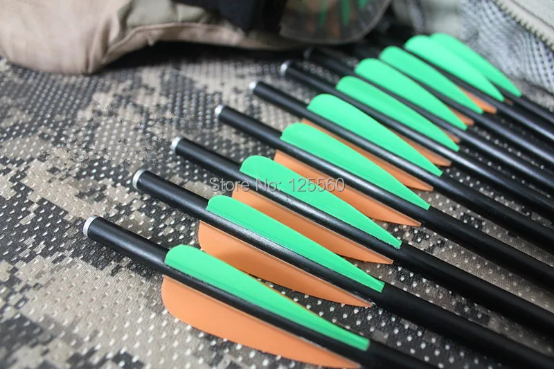 

24 pieces 13" fiberglass arrow 8031 flat nock changeable field point Crossbow Bolt archery bow hunting