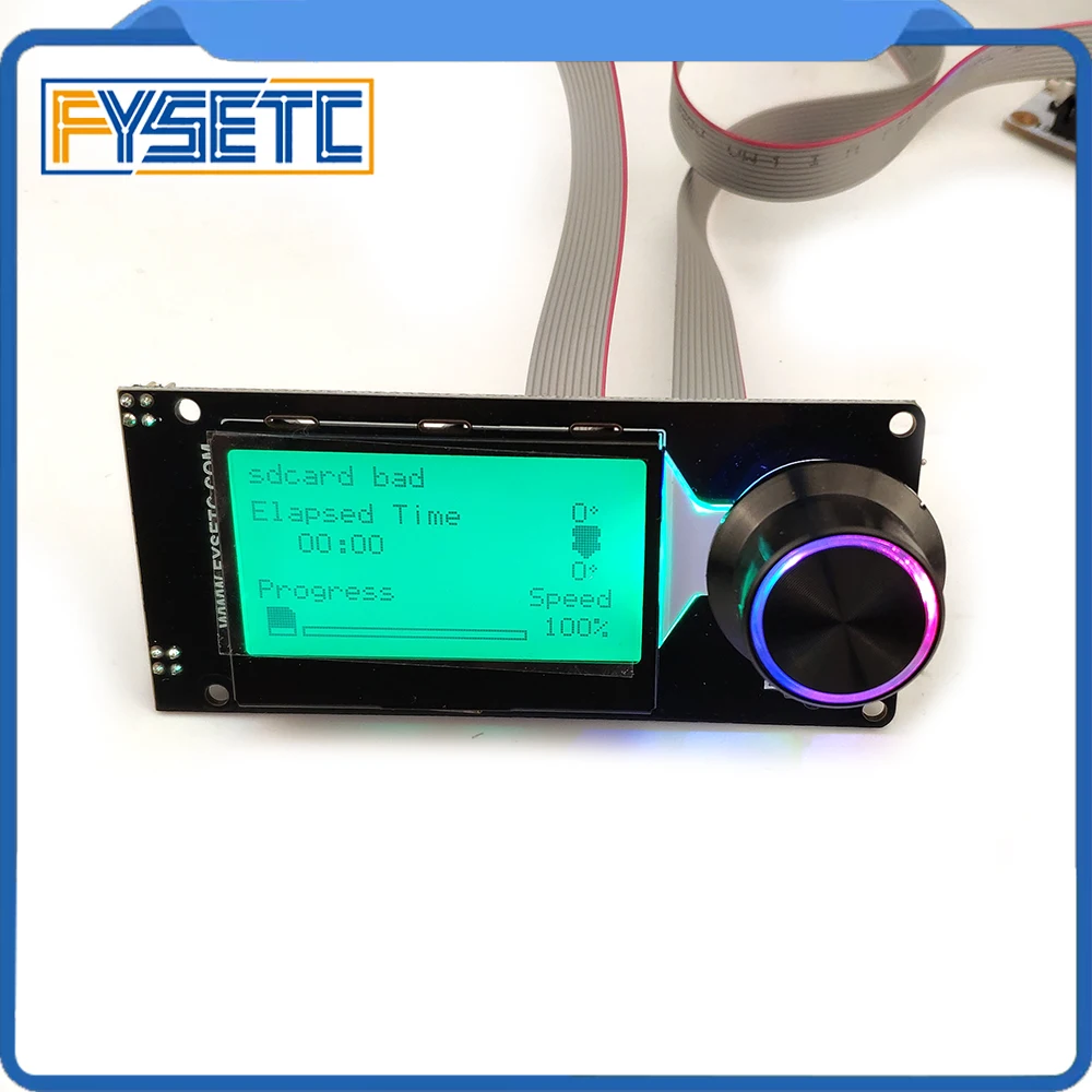 Type F mini 12864 V1.2 Smart Display MINI12864 LCD Screen Black on Green Supports Marlin DIY With SD Card 3D Printer Accessories