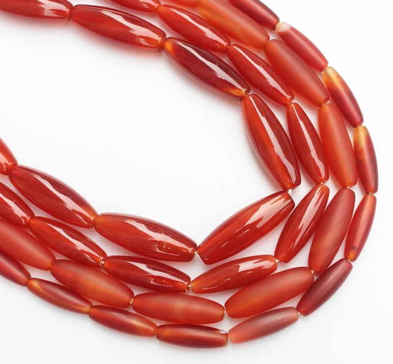 Red Agate Oval Beads , 15inch per strand 6-30mm , For DIY Jewelry Making