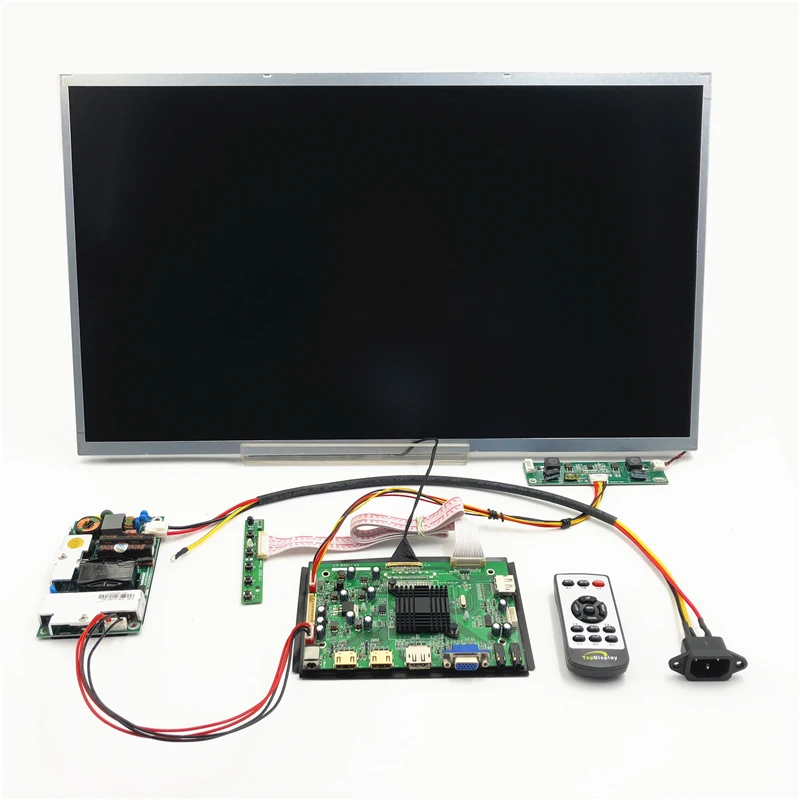 4k lcd module  23.8 inch lcd panel with 3840*2160 2HDMI-Compatible+VGA+DP+Audio 4K LCD controller board diy