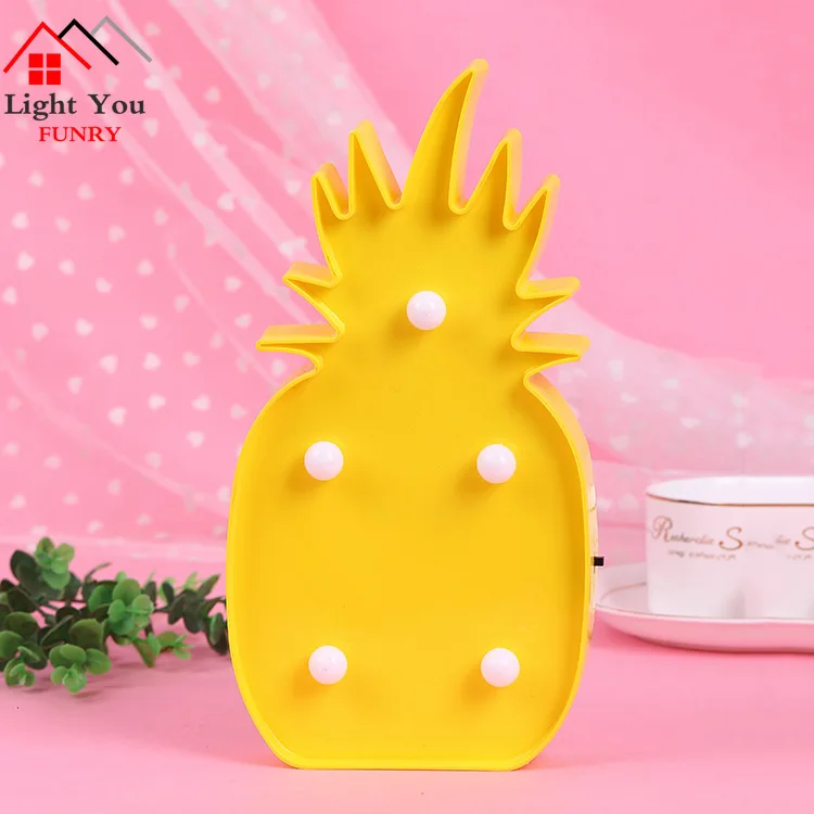 LED pineapple shape lamp pineapple decoration ornaments night light Christmas interior decoration lamp