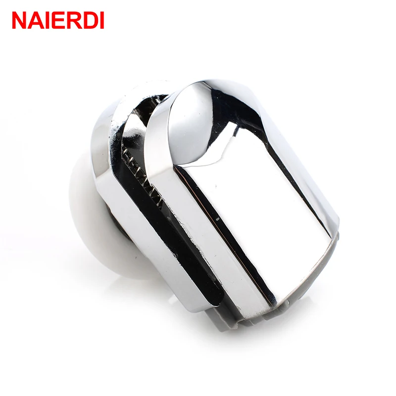 NAIERDI Runners Rubber Shower Wheels Stainless Steel Brass Shower Pulleys Replacement Door Rollers For Bathroom Fixture Hardware