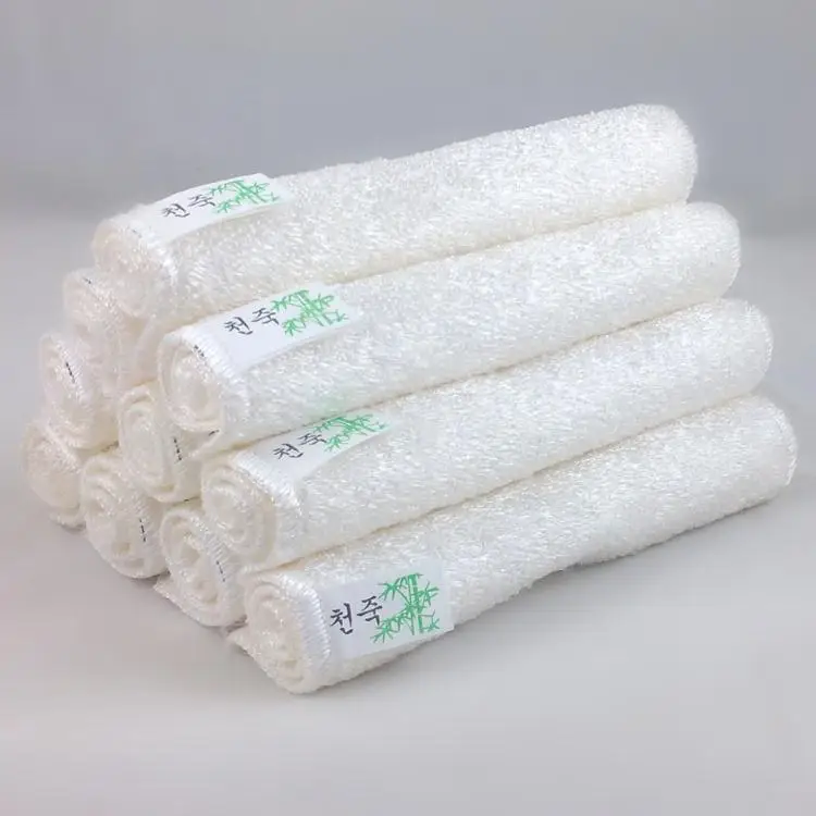 18cm*23 cm Wholesale Natural Bamboo Fiber Thickening Magical Kitchen Dish Cleaning Wash Wiping Cloth Towel Rags 10 pcs/pack