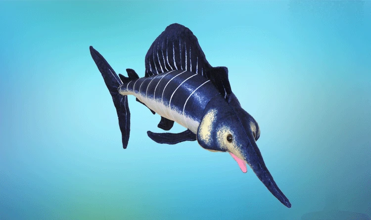 

Marine life simulation Sailfish plush toy large 110cm soft doll throw pillow toy Christmas gift w0980