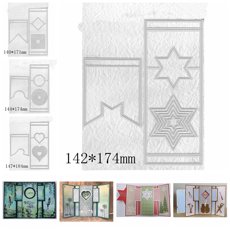 

Pull Pop-Up Insert Fold Frame Metal Cutting Dies Stencils For DIY Scrapbooking Decoration Embossing Card Craft Die Cut New 2019