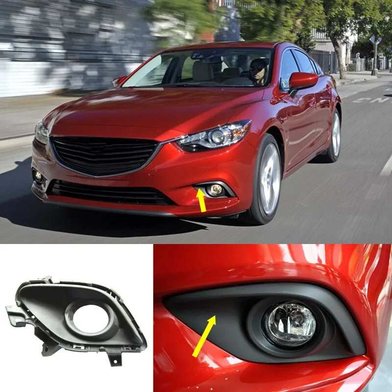 

JanDeNing 1 пара, для Mazda 6/Atenza 2013-2015, передний бампер, противотуманная/фара, черная накладка