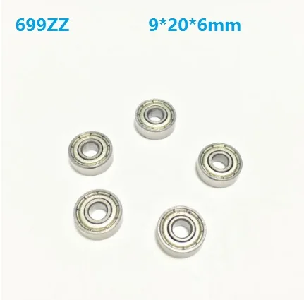 

500pcs/lot 9x20x6mm 699ZZ 699Z 699 ZZ Z Bearing 9*20*6mm Deep Groove Ball Bearings Miniature mini bearings