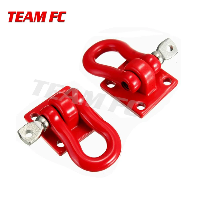 2 Sets Accessories Metal Tow Hook Chain Decoration for 1/8 1/10 RC Car TRX-4 Axial SCX10 90046 Wraith RC4WD D90 TF2 S268