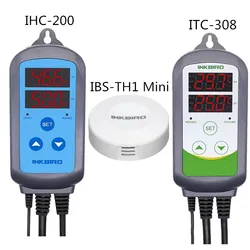 Combo IBS-TH1 MINI Bluetooth Wireless Data Logger+ ITC-308 Heating Cooling Temperature + IHC-200 Temperature Humidity Controller