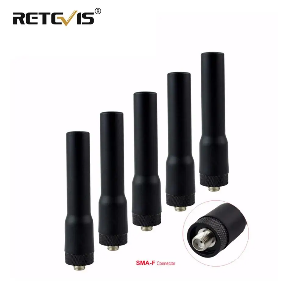 

Антенна Retevis RT20 SMA-F, VHF UHF, для Baofeng UV5R 888S, Kenwood, аксессуары C9004, 5 шт.