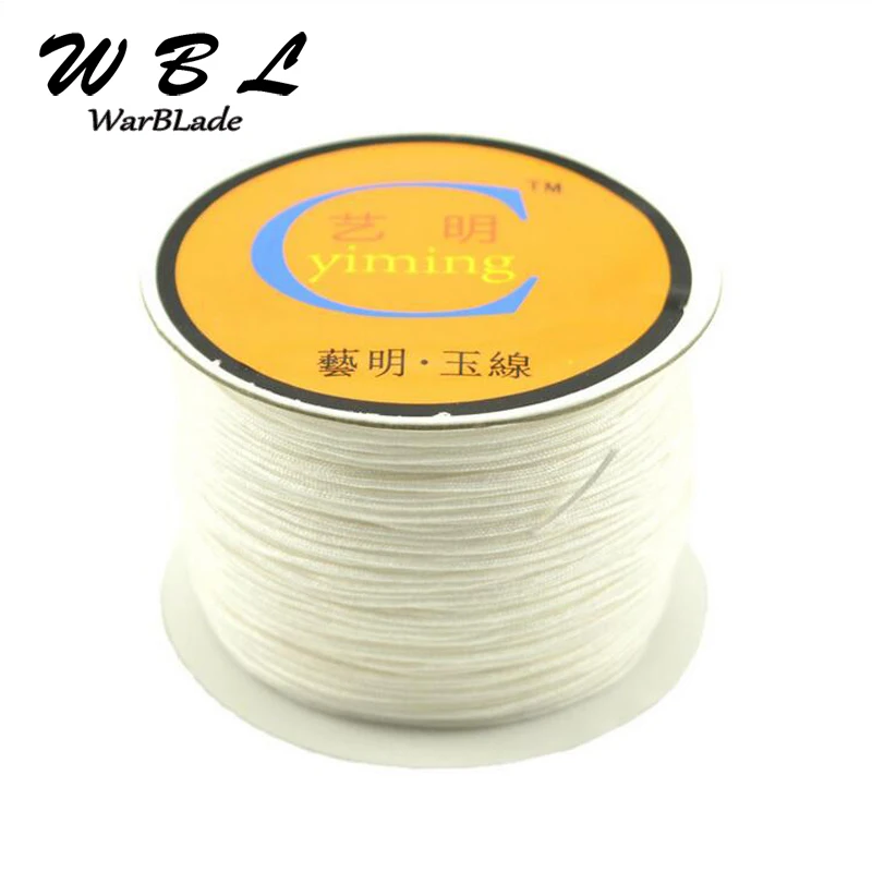 100M 0.8mm 1mm 1.5mm 2mm Nylon Cord Jewelry Making Accessories Cotton Cord Thread String DIY Tassels Beading Braided Bracelet