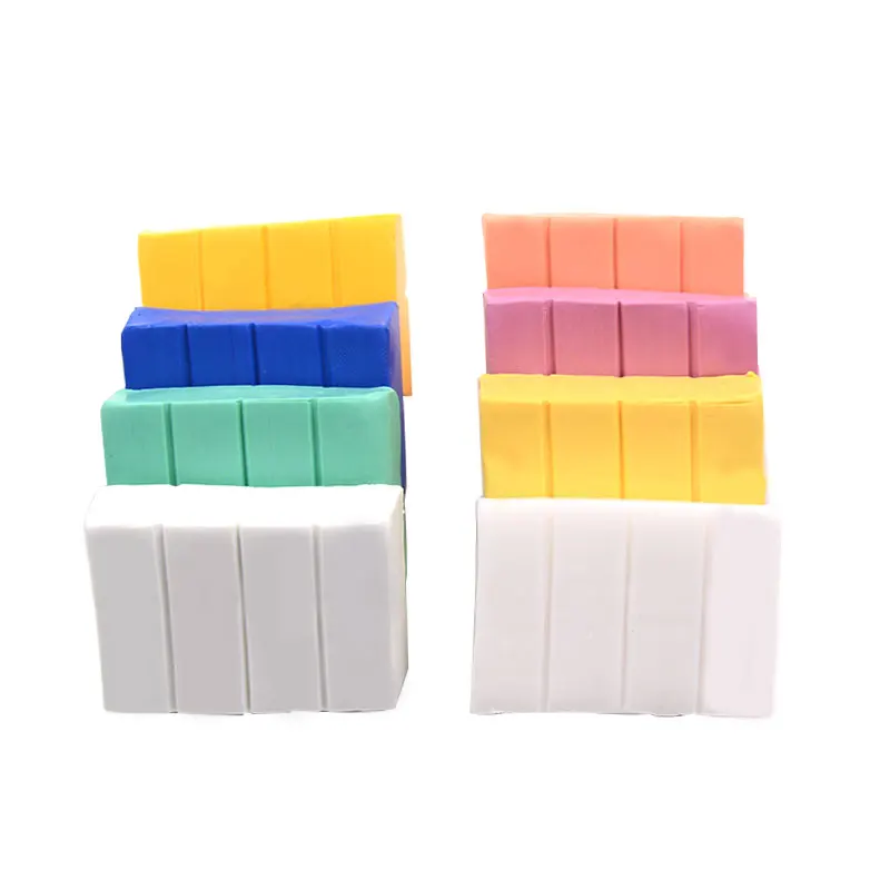 Cerâmica macia Argila polimérica, Ferramenta de fixação de aquecimento, Embalagem selada, Material artesanal DIY, 12 cores, 60 g por bloco