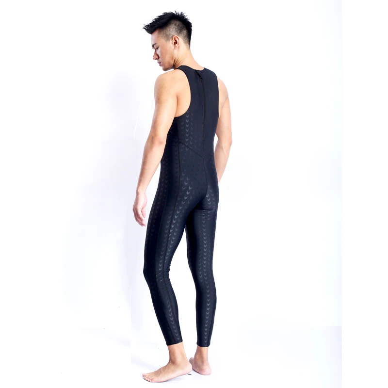 Vendita calda Fastskin Costume Da Bagno Senza Maniche Della Maglia Degli Uomini di Un Pezzo Professionale di Immersioni Subacquee Vestito Protezioni
