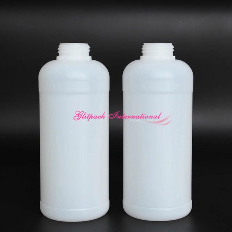 1000ml industrial plastic bottles 35oz  Food Grade Material PE Natural Color 1 liter HDPE plastic bottle Narrow Mouth Bottle