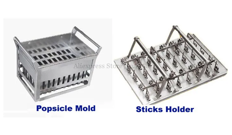 Ice Pop Mold 40pcs/Batch Popsicle Molds Commercial Ice Cream Mold with Stick Holder DIY Ice-lolly Molds