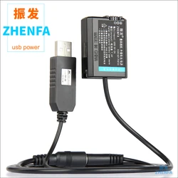 USB NP-FW50 Dummy Battery AC-PW20 DC Coupler Power Adapter for Sony Alpha a7 a7S a7II a7R A6400 A6000 A6500 A6100 A6300 ZV-E10