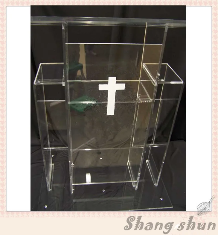 

Clear Transparent Acrylic Lectern Clear Acrylic Church Podium Acrylic Pulpit Furniture Lectern Podium