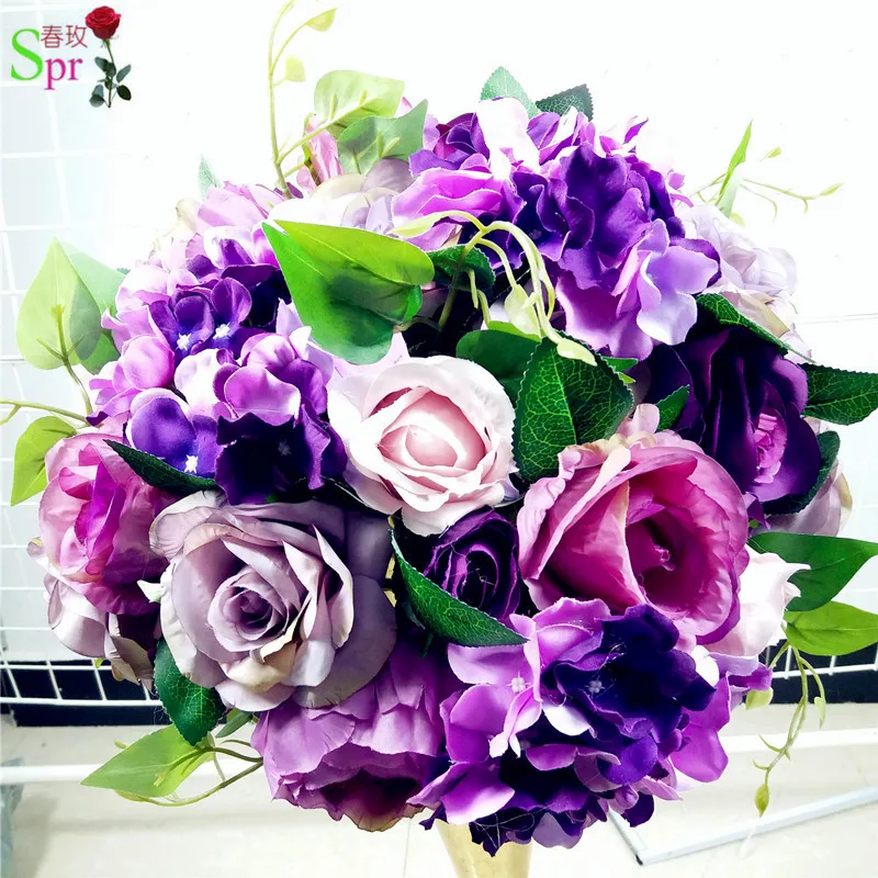 

SPR wedding table flower ball centerpiece artificial flore wedding backdrop arrangement flower decoration 10pcs/lot