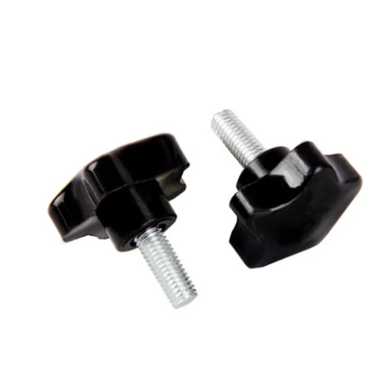 

2pcs M10x20mm Male Thread Hex Star Shaped Head Clamping Screw Knob