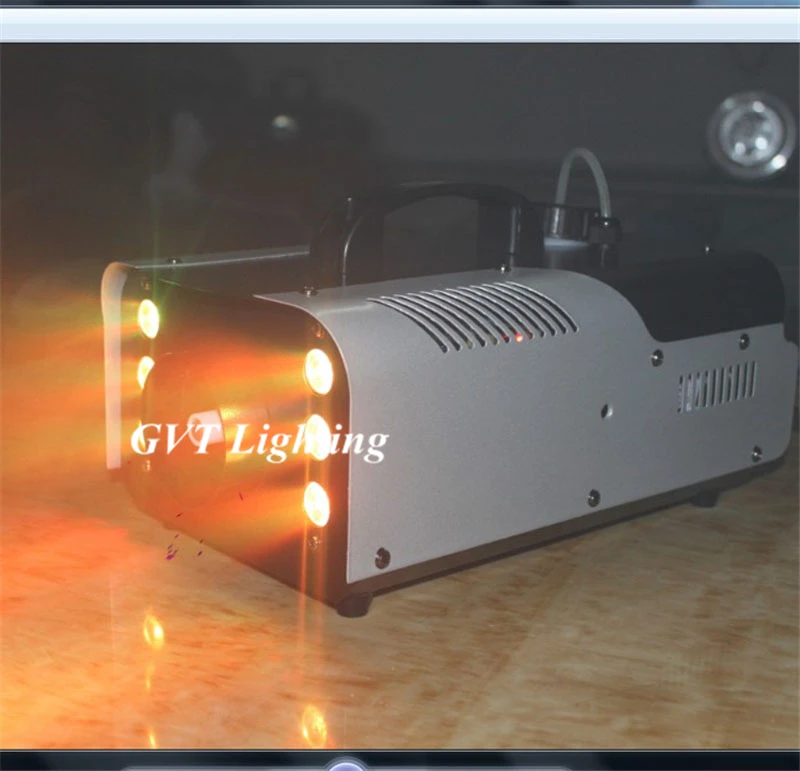 Machine à struction ée Professionnelle Chang DJ de 900W, Appareil à Brouillard avec Télécommande Sans Fil, RVB 3 en 1 pour Spectacle, ix