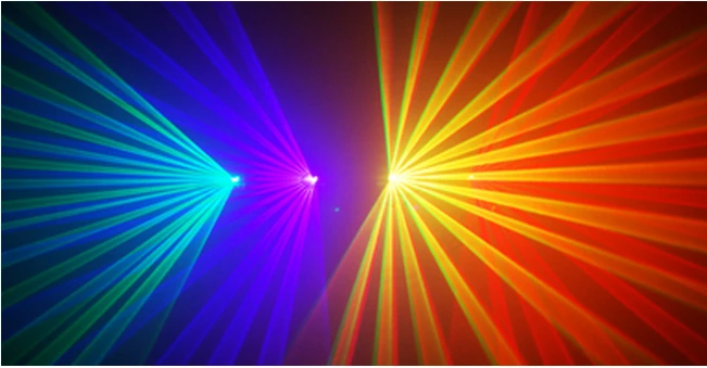 Hot sell Professional 4 Lens four color laser light laser show red green blue yellow RGBY color christmas laser projector